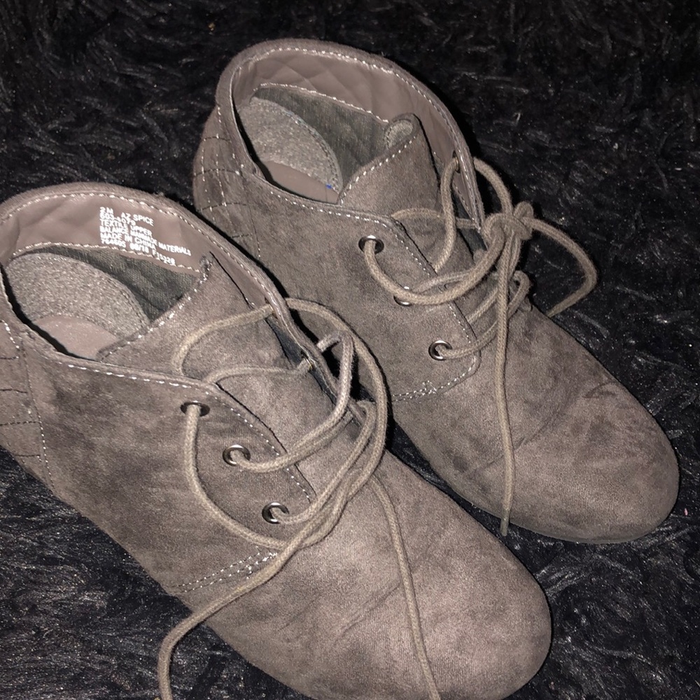 Wedge booties